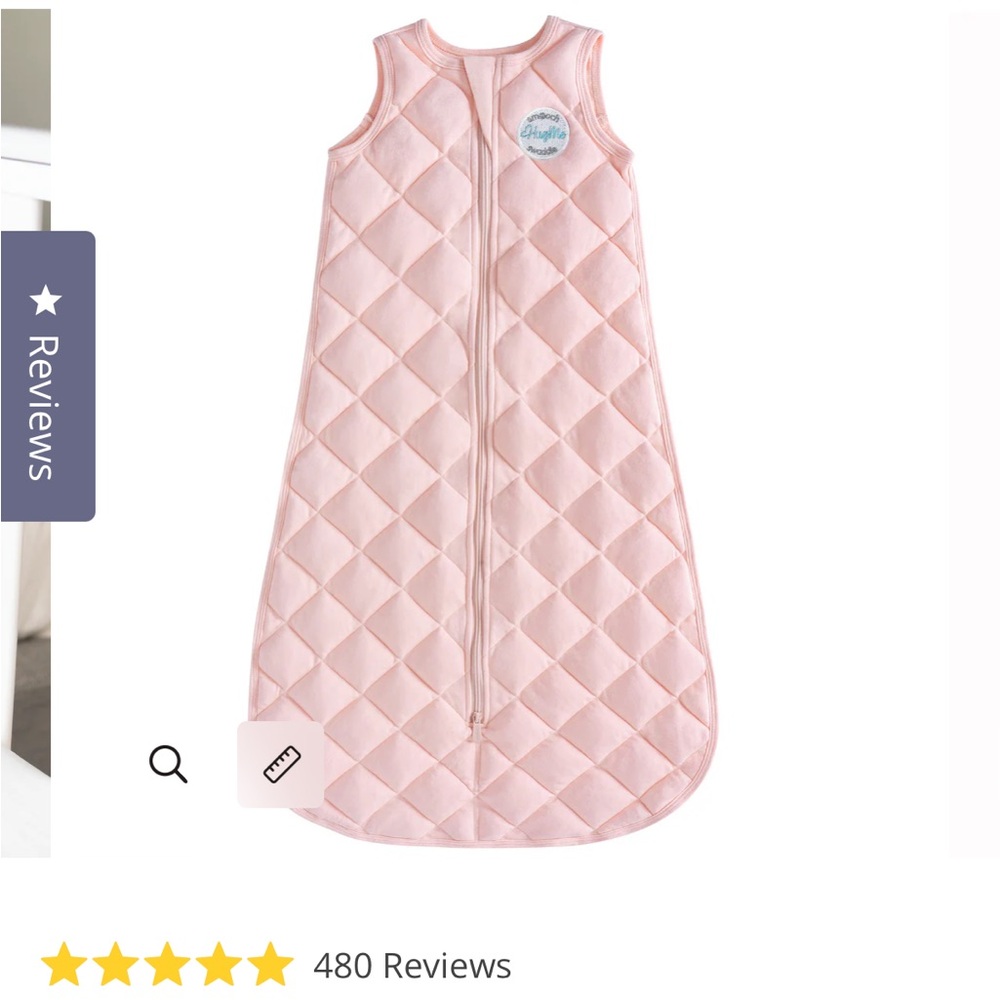 HugMe Gently Weighted Baby Sleep Sack - Pink